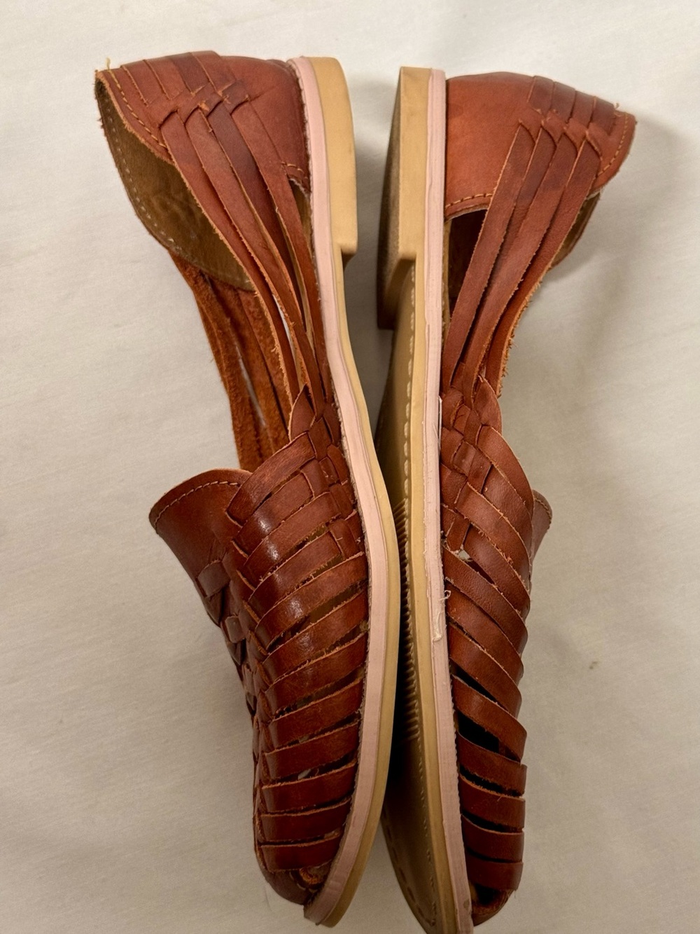 Huarache Woven Brown Sandals 8 Women's - Picture 7 of 12